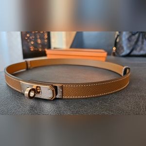 Hermes Kelly 18 Belt Gold Color RGHW